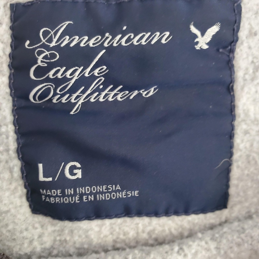 VTG American Eagle SweatShirt Womens Large Striped Pullover AE‎ NYSTATE Division - Picture 4 of 8